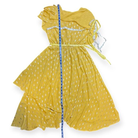 HOUSE OF HARLOW 1960 x REVOLVE Women’s Antique Yellow One Shoulder Leya Dress Si - Picture 6 of 6